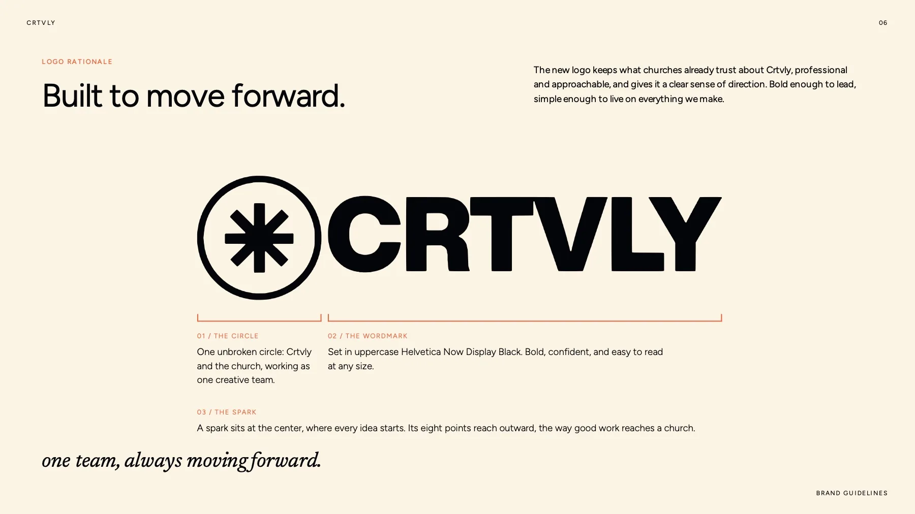 CRTVLY logo and asterisk mark