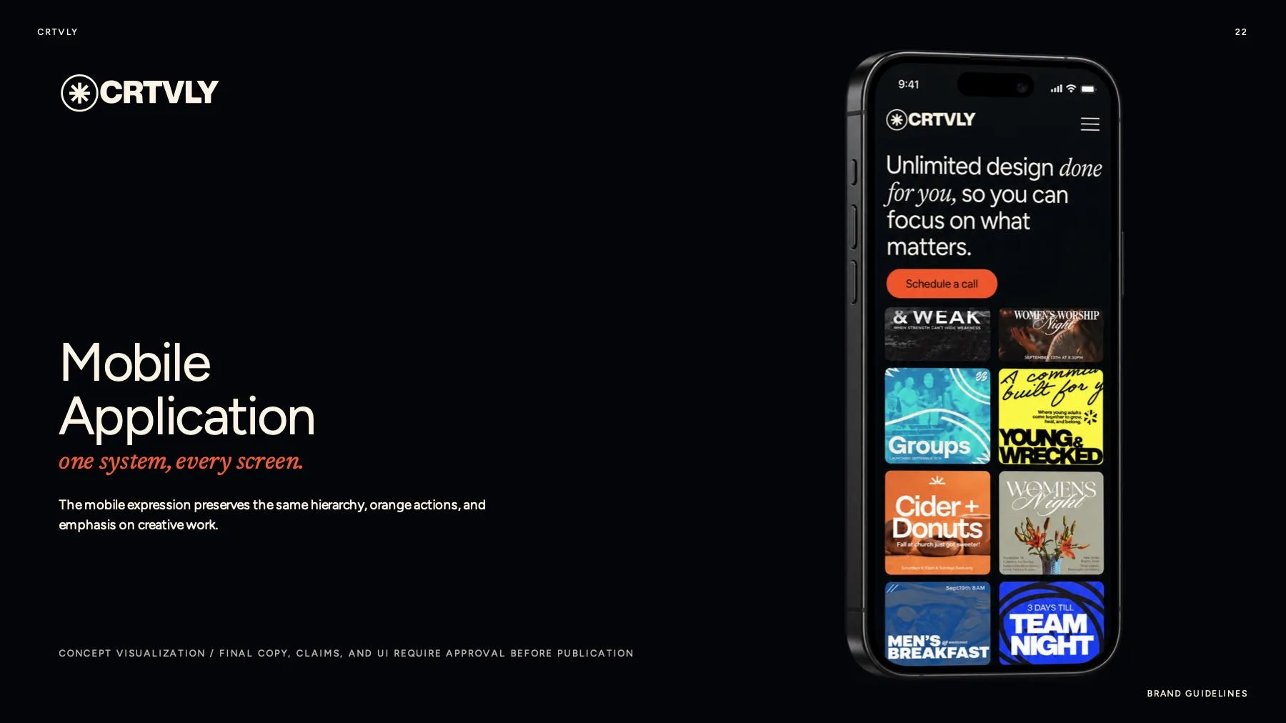 CRTVLY mobile app