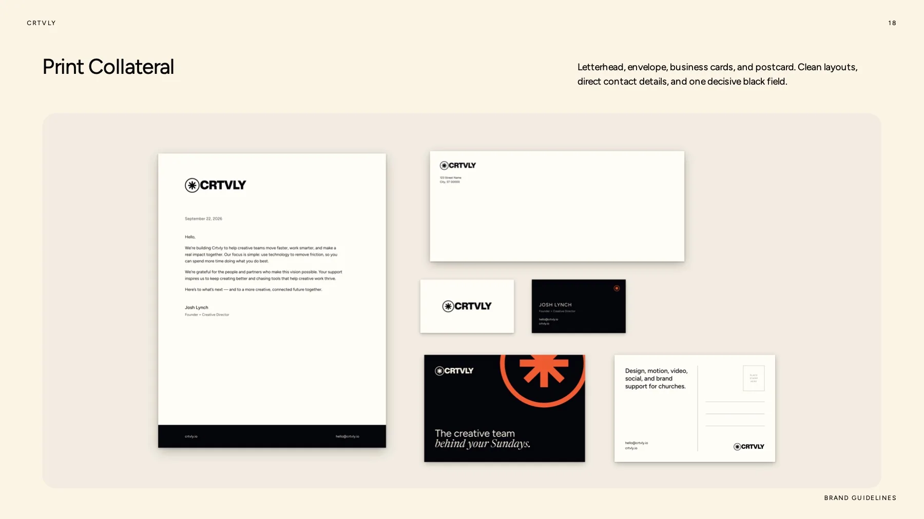 CRTVLY stationery